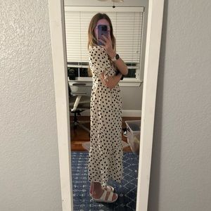 Polka maxi dress (black and white)